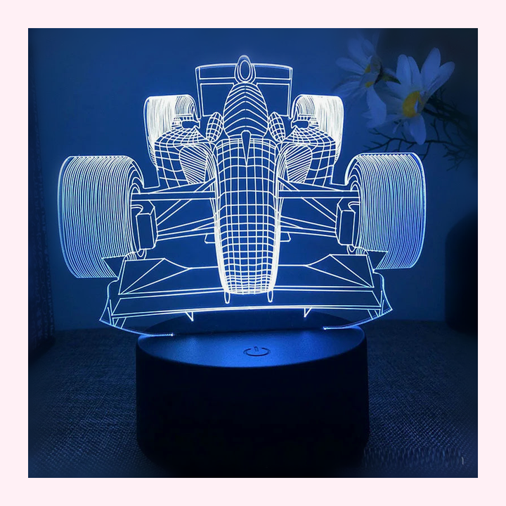 Veilleuse Formule1 LED - Décoration Chambre - Modèle 7 - LumiCoeur