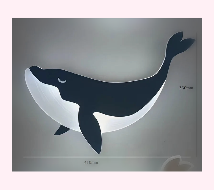 Veilleuse Baleine LED Tactile - Lampe Enfant - LumiCoeur