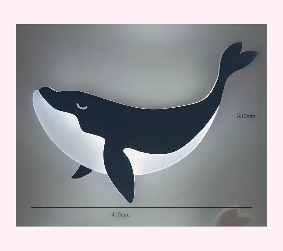 Veilleuse Baleine LED Tactile - Lampe Enfant - LumiCoeur