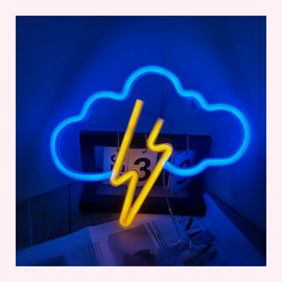 Veilleuse Nuage LED Murale - Lampe Enfant - LumiCoeur