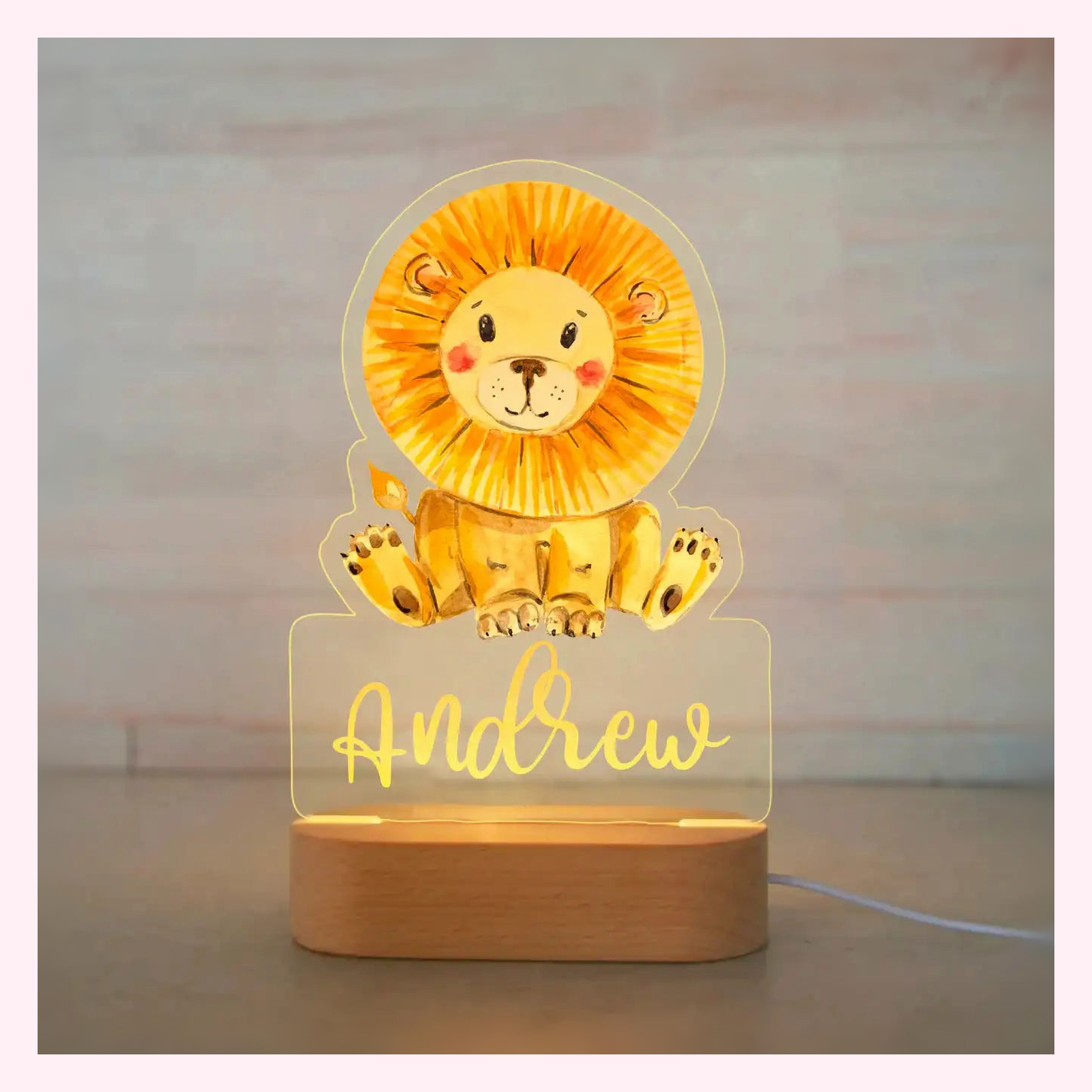 Veilleuse Personalisée LED - Décoration Chambre - Modèle 5 - LumiCoeur
