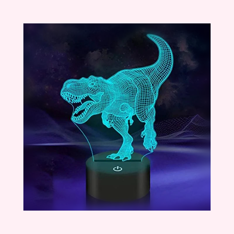 Veilleuse Dinosaure LED 3D - Lampe Enfant - Modèle 44 - LumiCoeur