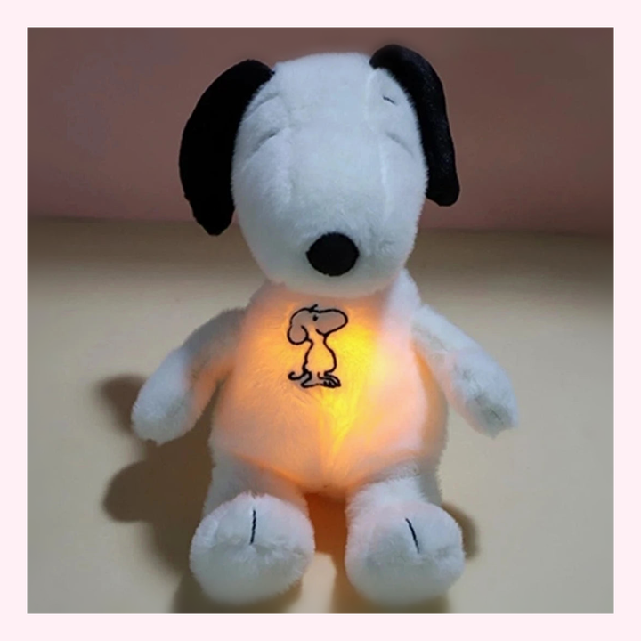 Peluche Veilleuse Musicale Chien Apaisant LED - LumiCoeur