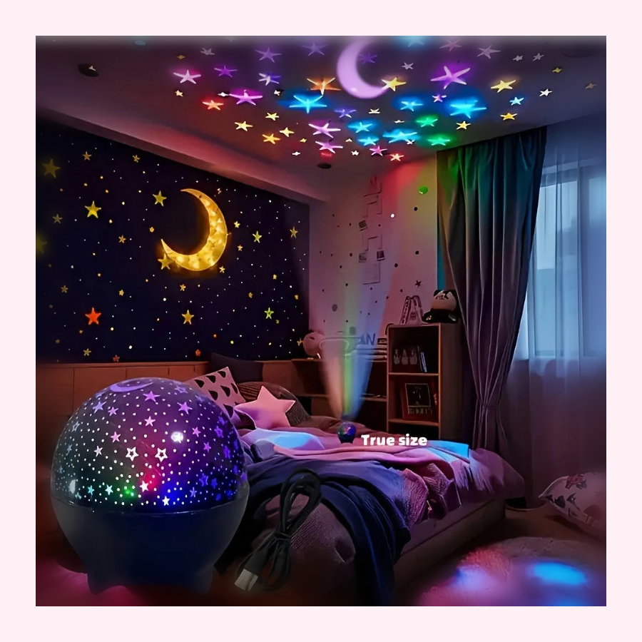 Veilleuse Ciel LED Projection - Décoration Chambre - Modèle 2 - LumiCoeur