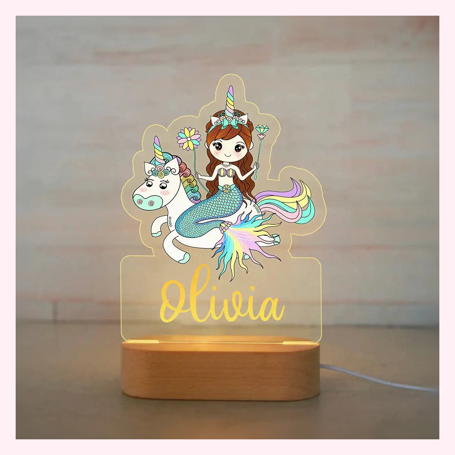 Veilleuse Personalisée LED - Décoration Chambre - Modèle 17 - LumiCoeur