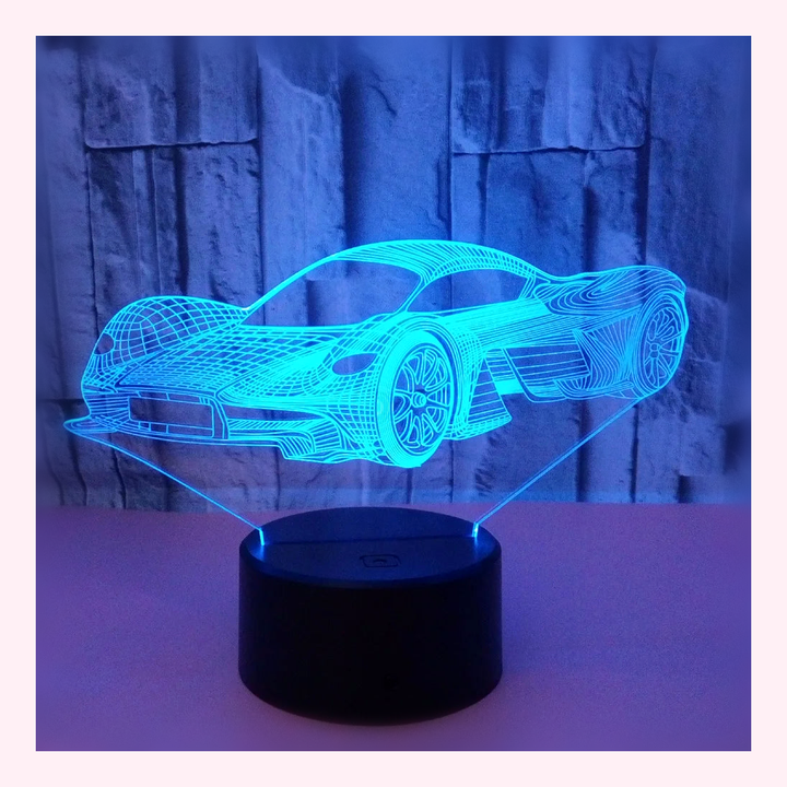 Veilleuse Formule1 LED - Décoration Chambre - Modèle 8 - LumiCoeur