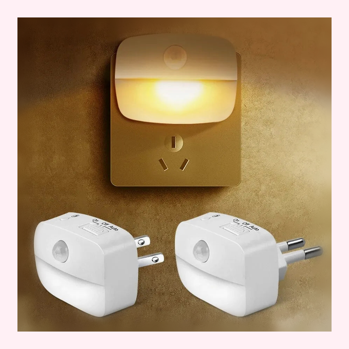 Veilleuse Murale LED Compacte Détecteur Mouvement - Modèle 3 - LumiCoeur