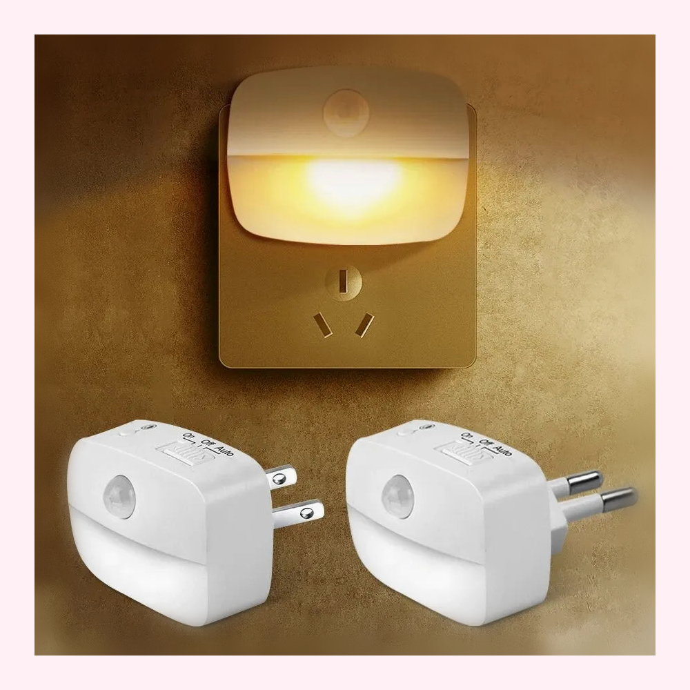 Veilleuse Murale LED Compacte Détecteur Mouvement - Modèle 3 - LumiCoeur