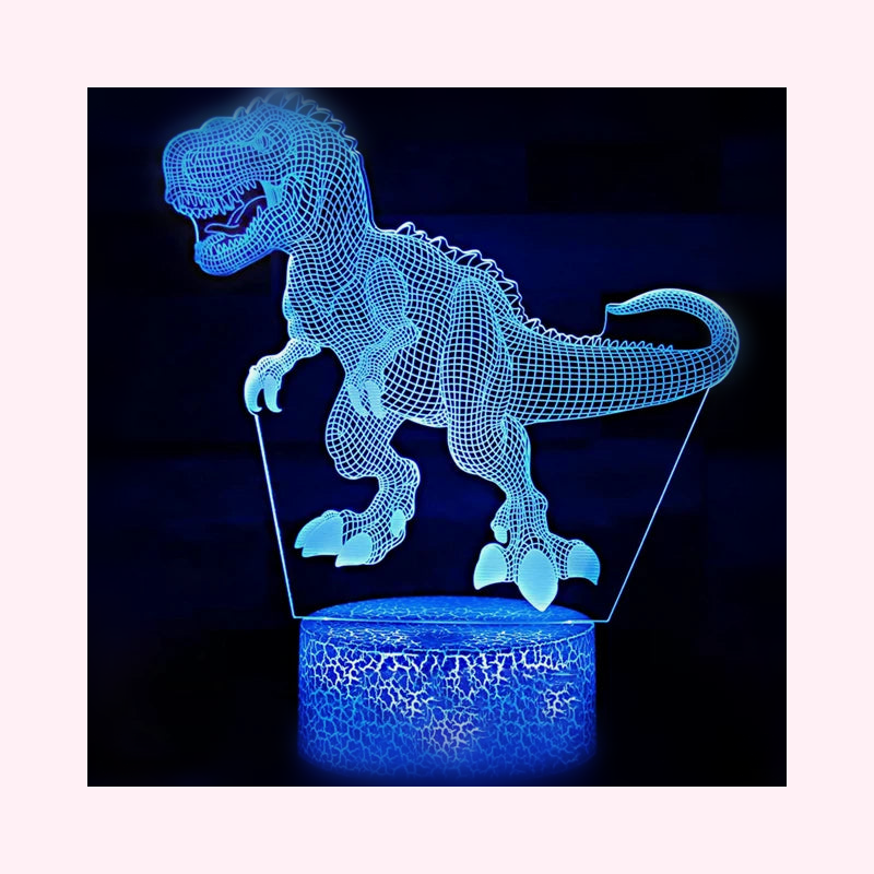 Veilleuse Dinosaure Stégosaure LED - Modèle 4 - LumiCoeur