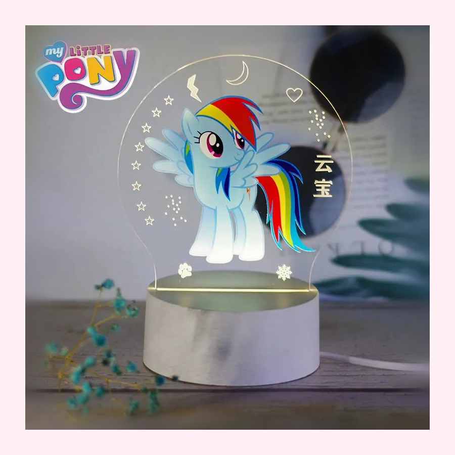 Veilleuse Poney LED - Lampe Enfant - Modèle 3 - LumiCoeur