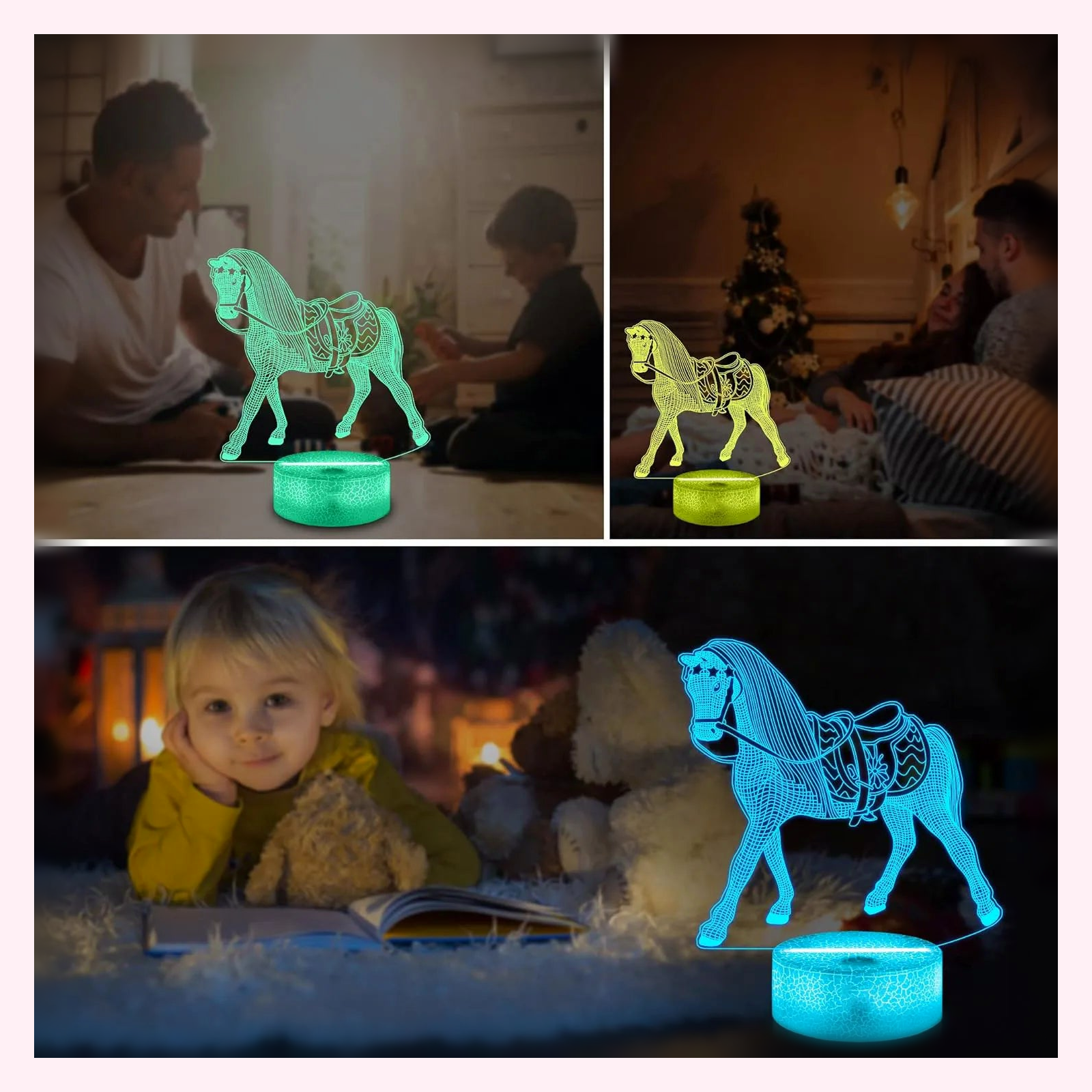 Veilleuse Animaux LED - Lampe Enfant - Modèle 41 - LumiCoeur
