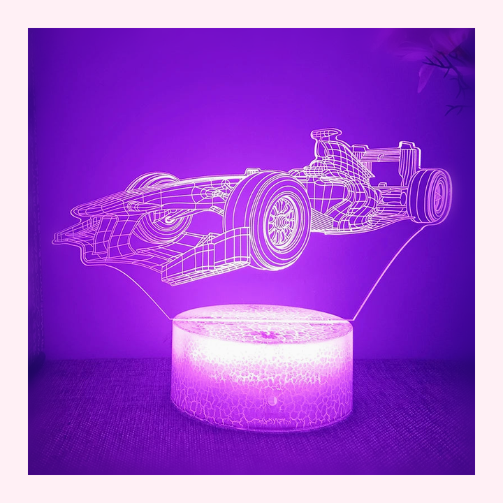 Veilleuse Formule1 LED - Décoration Chambre - Modèle 10 - LumiCoeur