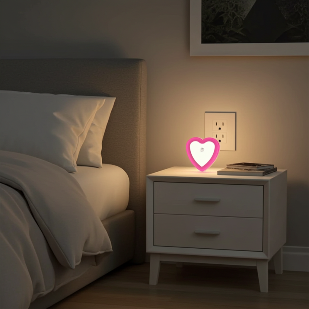 Veilleuse murale LED mini détecteur crépusculaire - modèle 3
