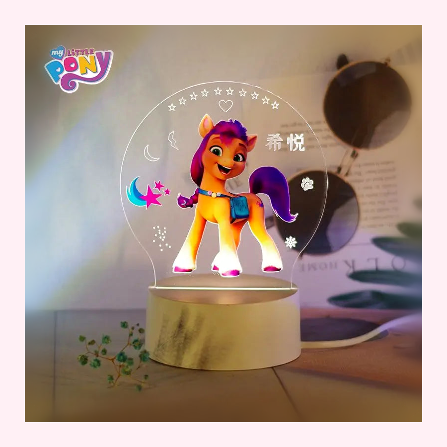 Veilleuse Poney LED - Lampe Enfant - LumiCoeur