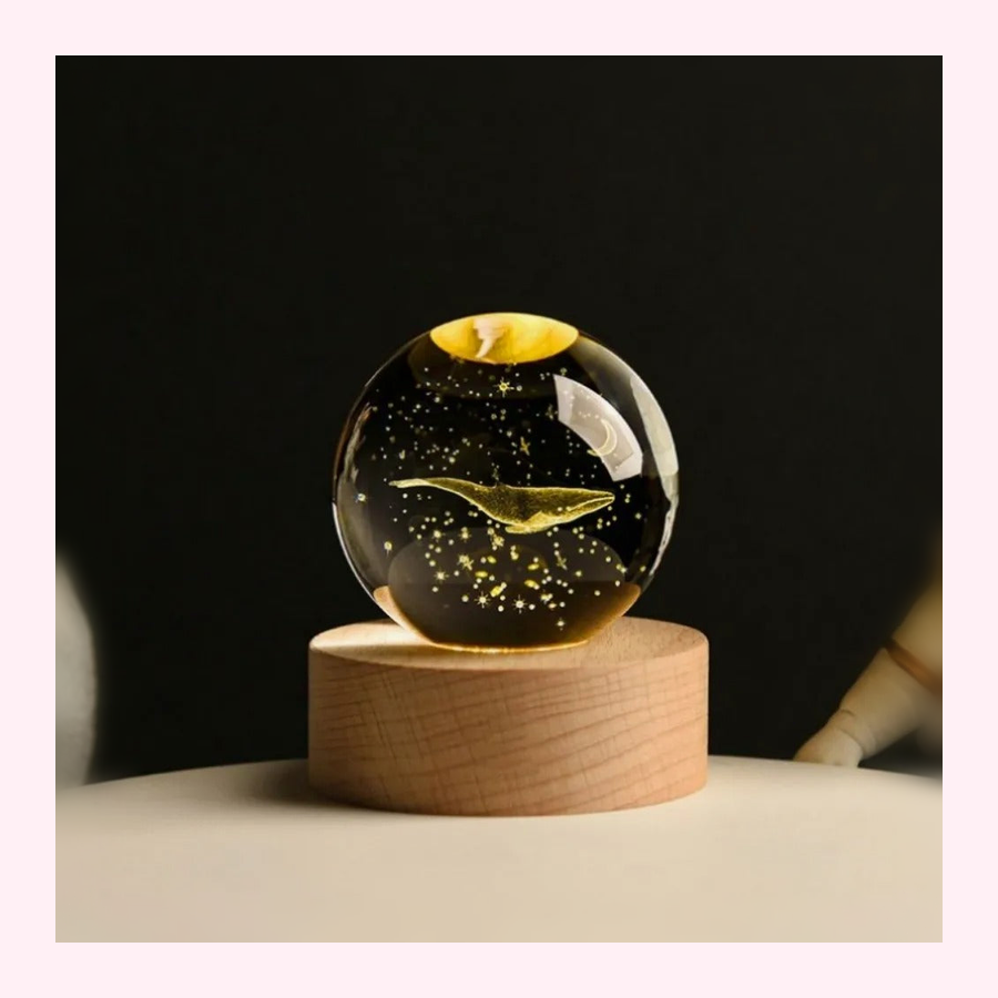 Veilleuse Baleine LED - Lampe Enfant - Modèle 12 - LumiCoeur