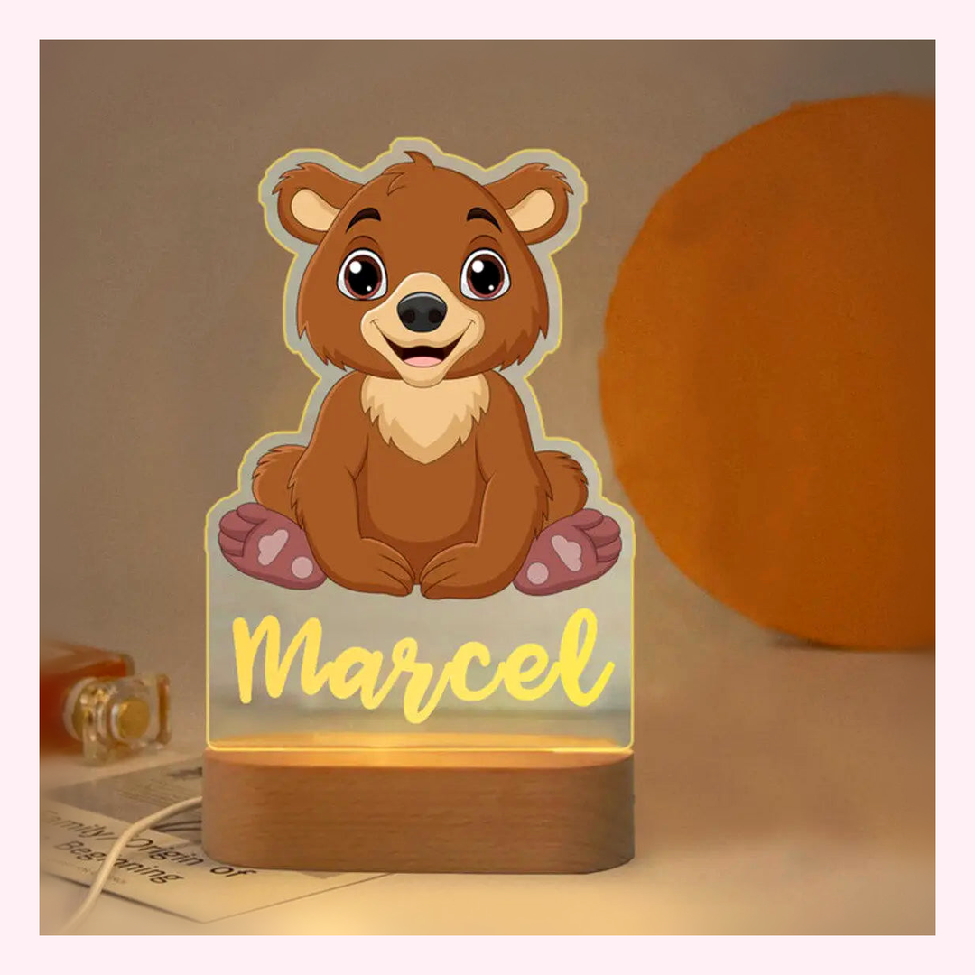 Veilleuse Personalisée LED - Décoration Chambre - Modèle 14 - LumiCoeur