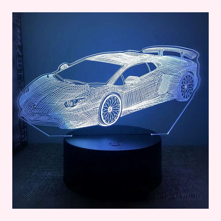 Veilleuse Formule1 LED - Décoration Chambre - Modèle 5 - LumiCoeur