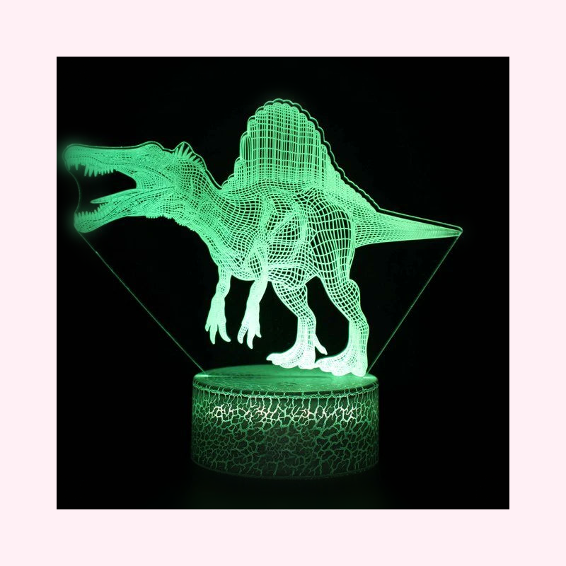 Veilleuse Dinosaure T-Rex 3D LED - Modèle 6 - LumiCoeur