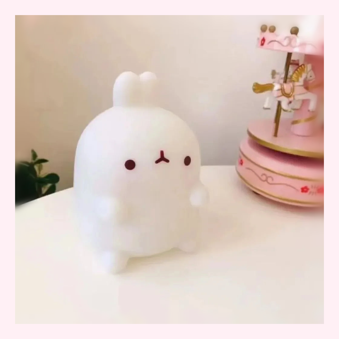 Veilleuse Lapin Tactile - Lampe Enfant - Modèle 4 - LumiCoeur