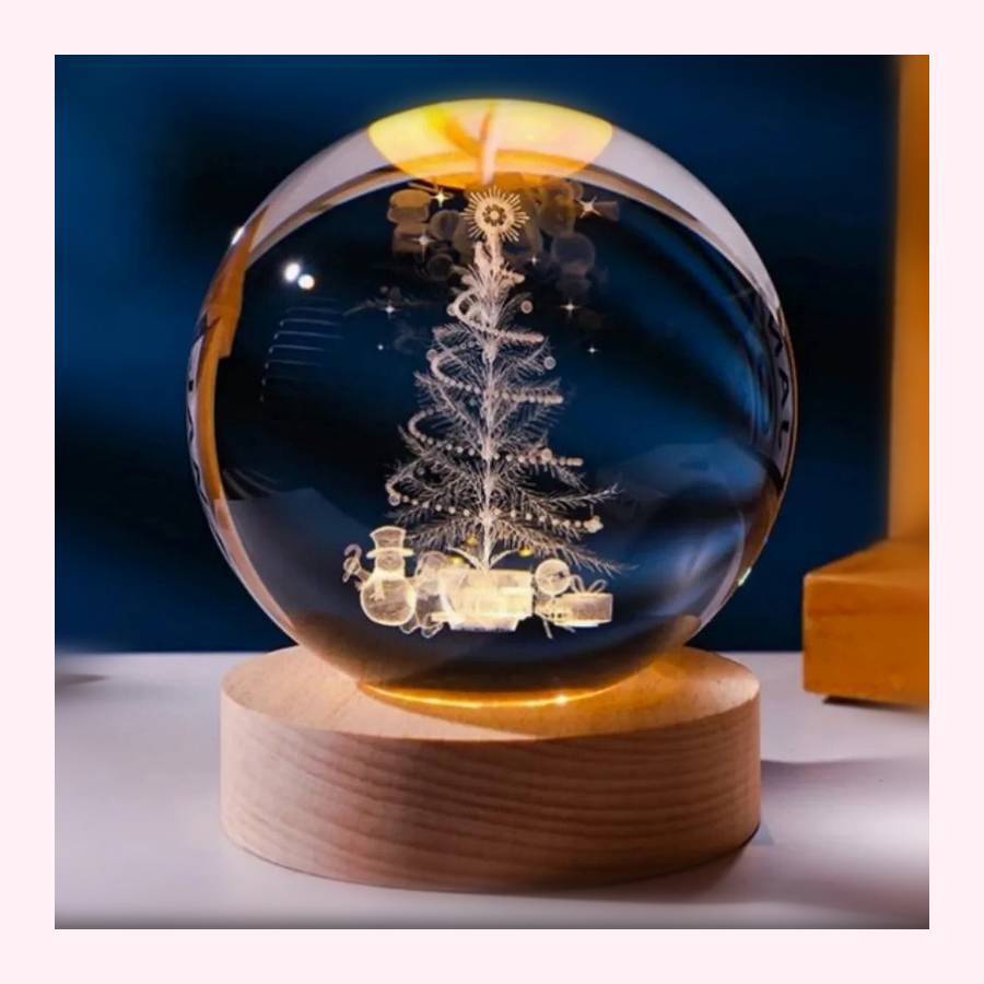 Veilleuse Noël LED 3D - Décoration Chambre - Modèle 2 - LumiCoeur