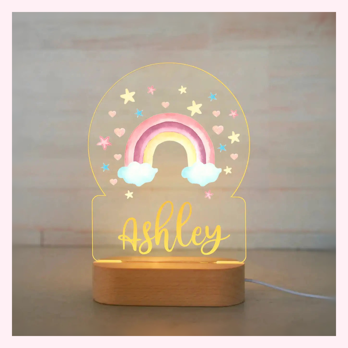 Veilleuse Personalisée LED - Décoration Chambre - Modèle 6 - LumiCoeur