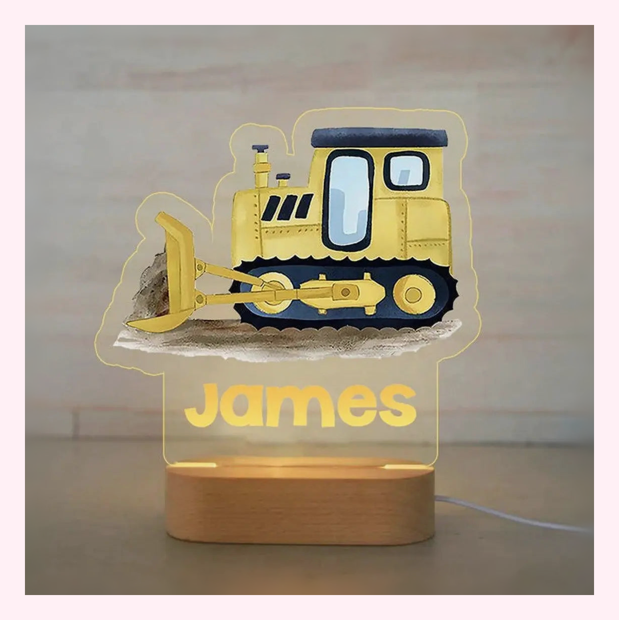 Veilleuse Personalisée LED - Décoration Chambre - Modèle 4 - LumiCoeur