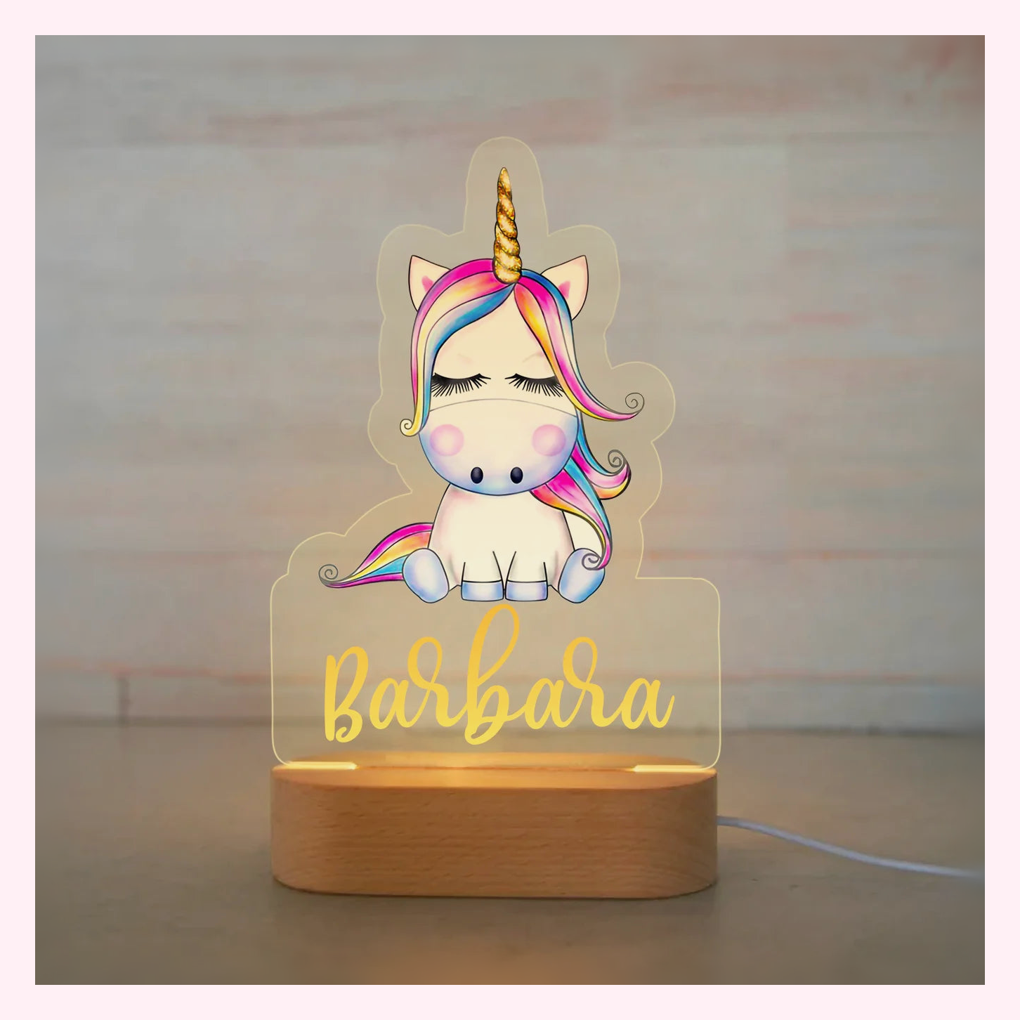 Veilleuse Personalisée LED - Décoration Chambre - Modèle 9 - LumiCoeur