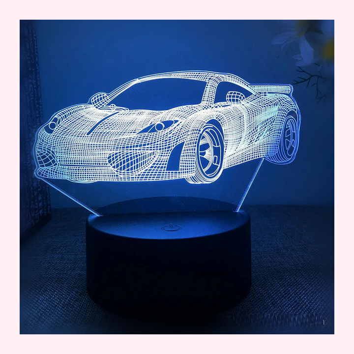 Veilleuse Formule1 LED - Décoration Chambre - Modèle 6 - LumiCoeur