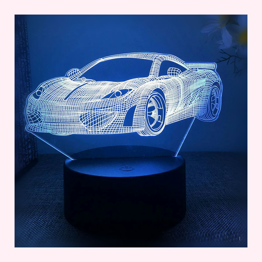 Veilleuse Formule1 LED - Décoration Chambre - Modèle 6 - LumiCoeur
