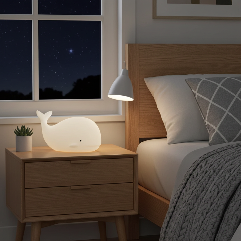 Veilleuse baleine LED rechargeable - lampe enfant