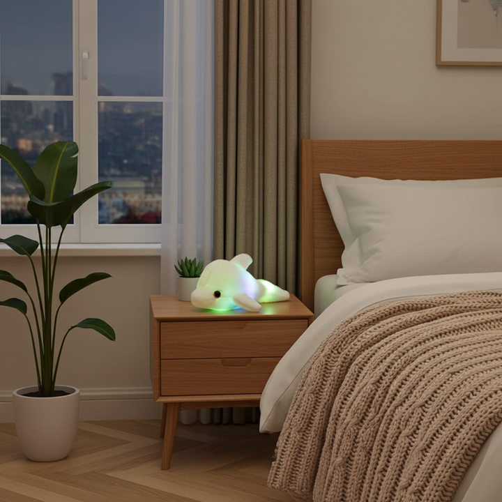 Veilleuse peluche doudou LED - décoration chambre