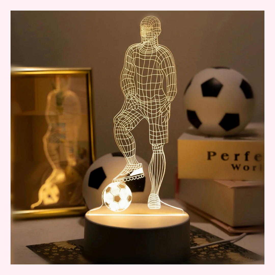 Veilleuse Football LED - Décoration Chambre - LumiCoeur