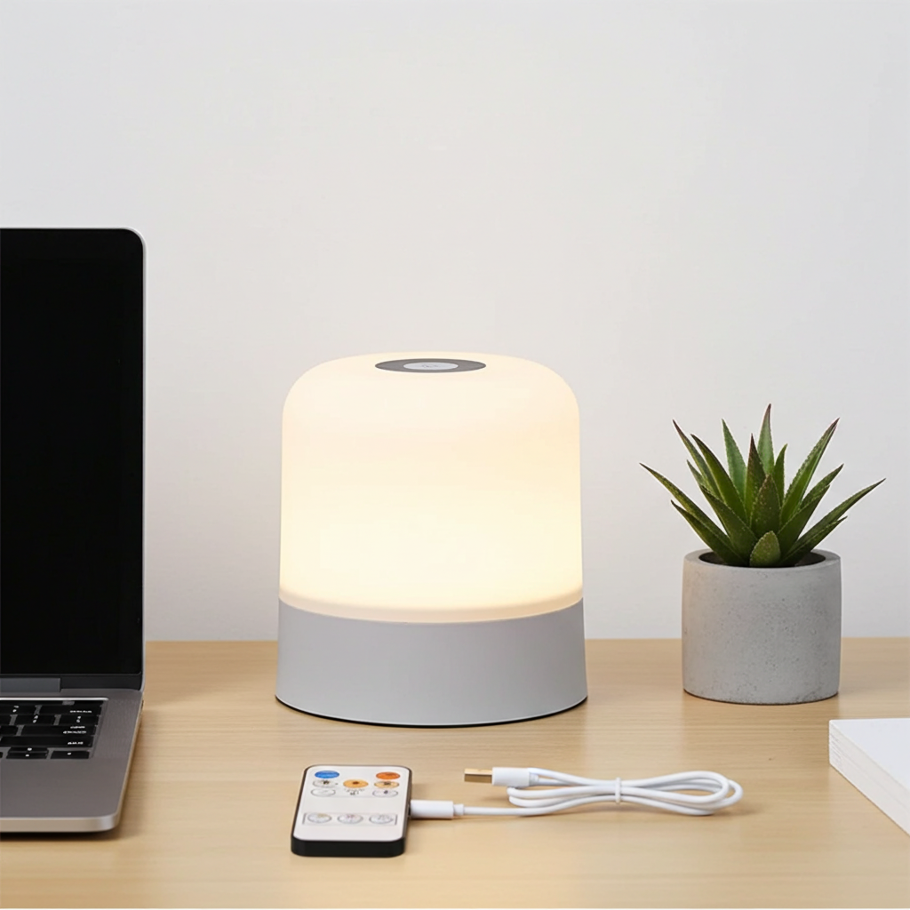 Veilleuse LED tactile - lampe RGB rechargeable - modèle 2