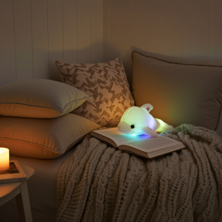 Veilleuse peluche doudou LED - décoration chambre