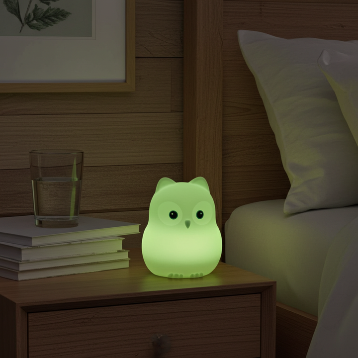 Veilleuse oiseau LED en silicone — grande