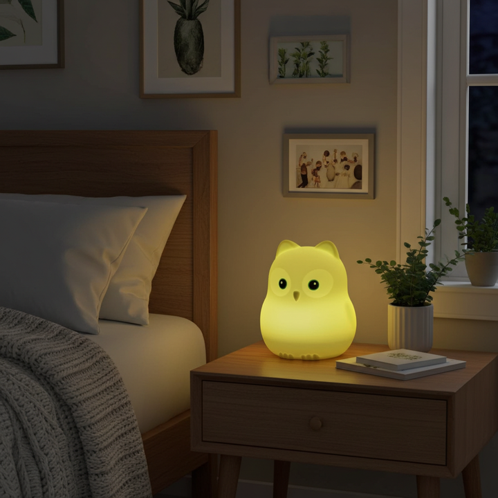 Veilleuse oiseau LED en silicone — grande