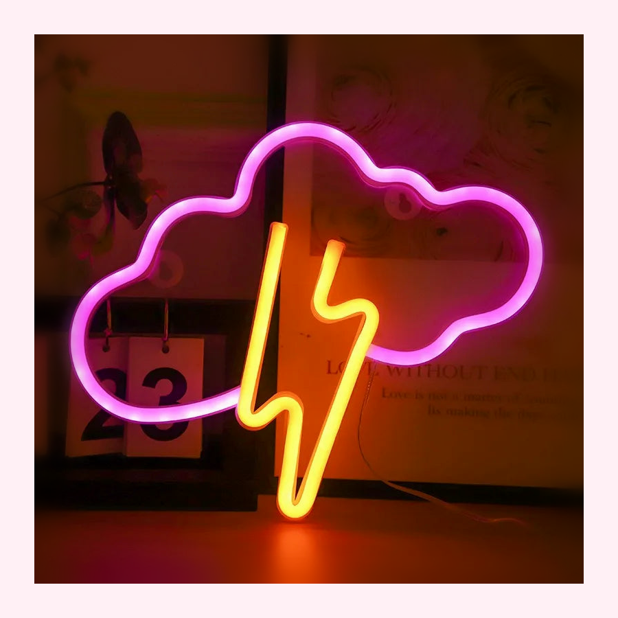 Veilleuse Nuage LED Murale - Lampe Enfant - Modèle 5 - LumiCoeur