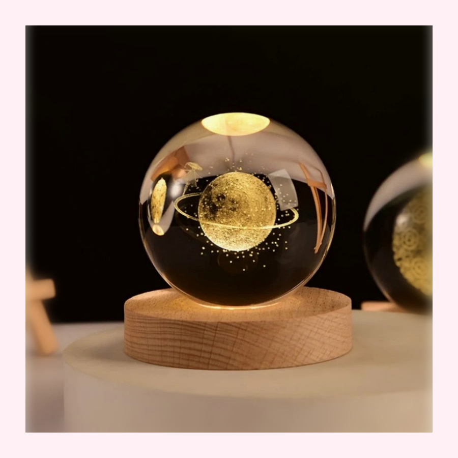 Veilleuse Planete LED 3D - Décoration Chambre - LumiCoeur