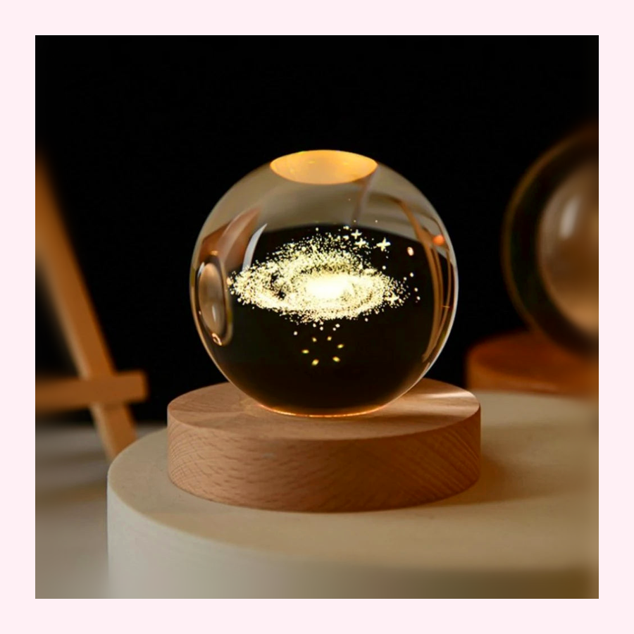 Veilleuse Galaxie LED 3D - Décoration Chambre - LumiCoeur