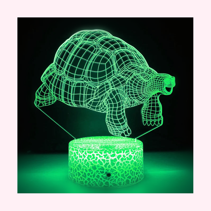 Veilleuse Tortue LED - Lampe Enfant - Modèle 4 - LumiCoeur