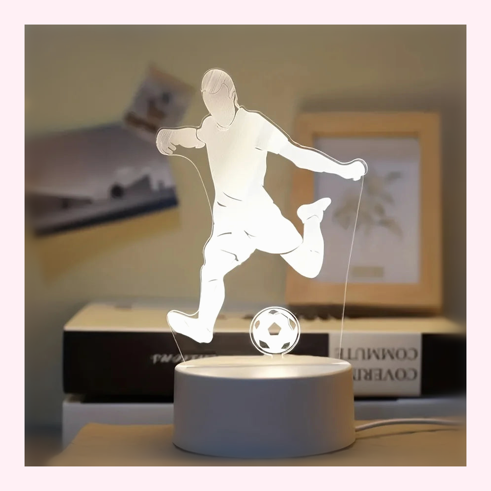 Veilleuse Football LED - Décoration Chambre - Modèle 4 - LumiCoeur