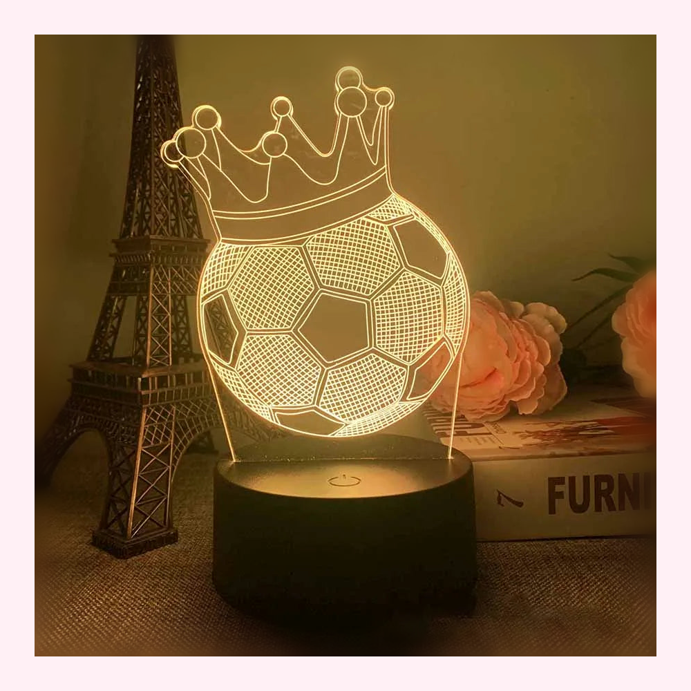 Veilleuse Football LED - Décoration Chambre - Modèle 3 - LumiCoeur
