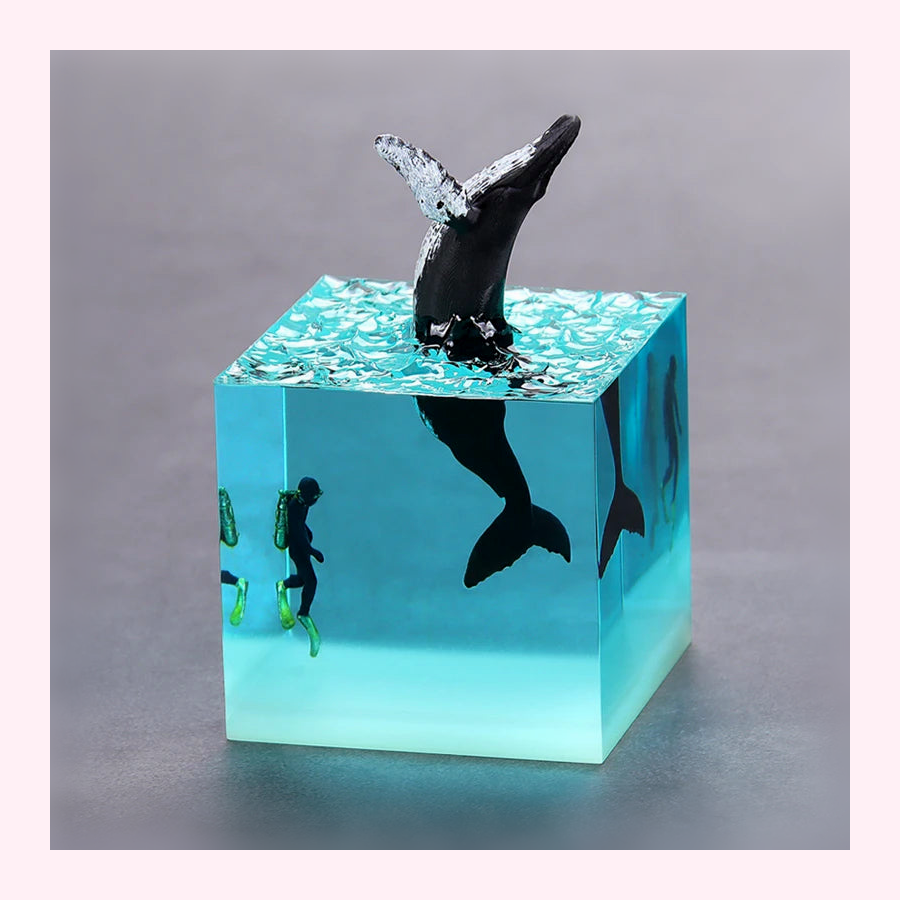 Veilleuse Baleine LED - Lampe Enfant - Modèle 3 - LumiCoeur