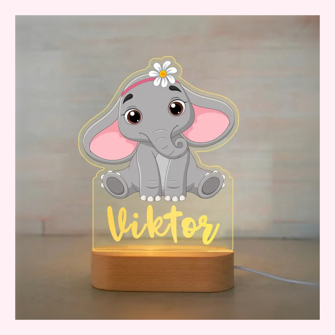 Veilleuse Personalisée LED - Décoration Chambre - Modèle 22 - LumiCoeur