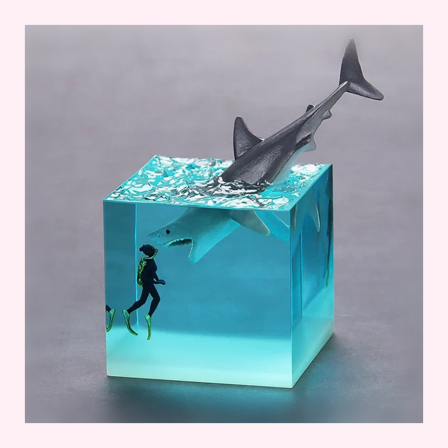 Veilleuse Requin LED - Lampe Enfant - Modèle 2 - LumiCoeur