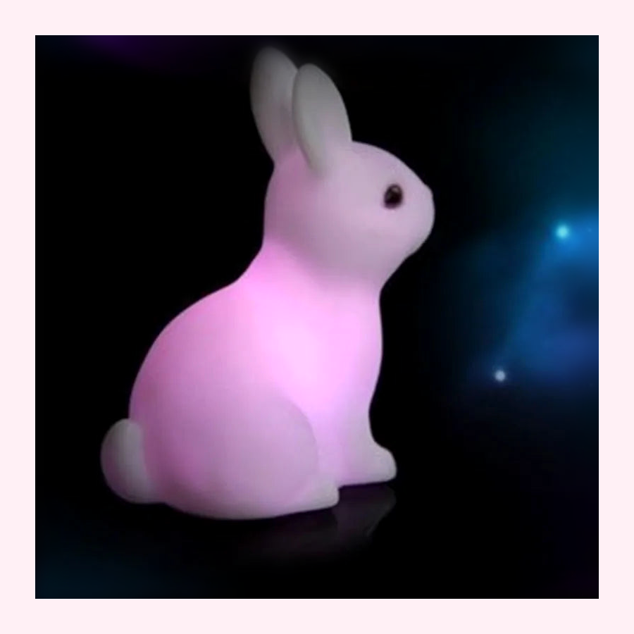 Veilleuse Lapin LED - Lampe Enfant - Modèle 3 - LumiCoeur