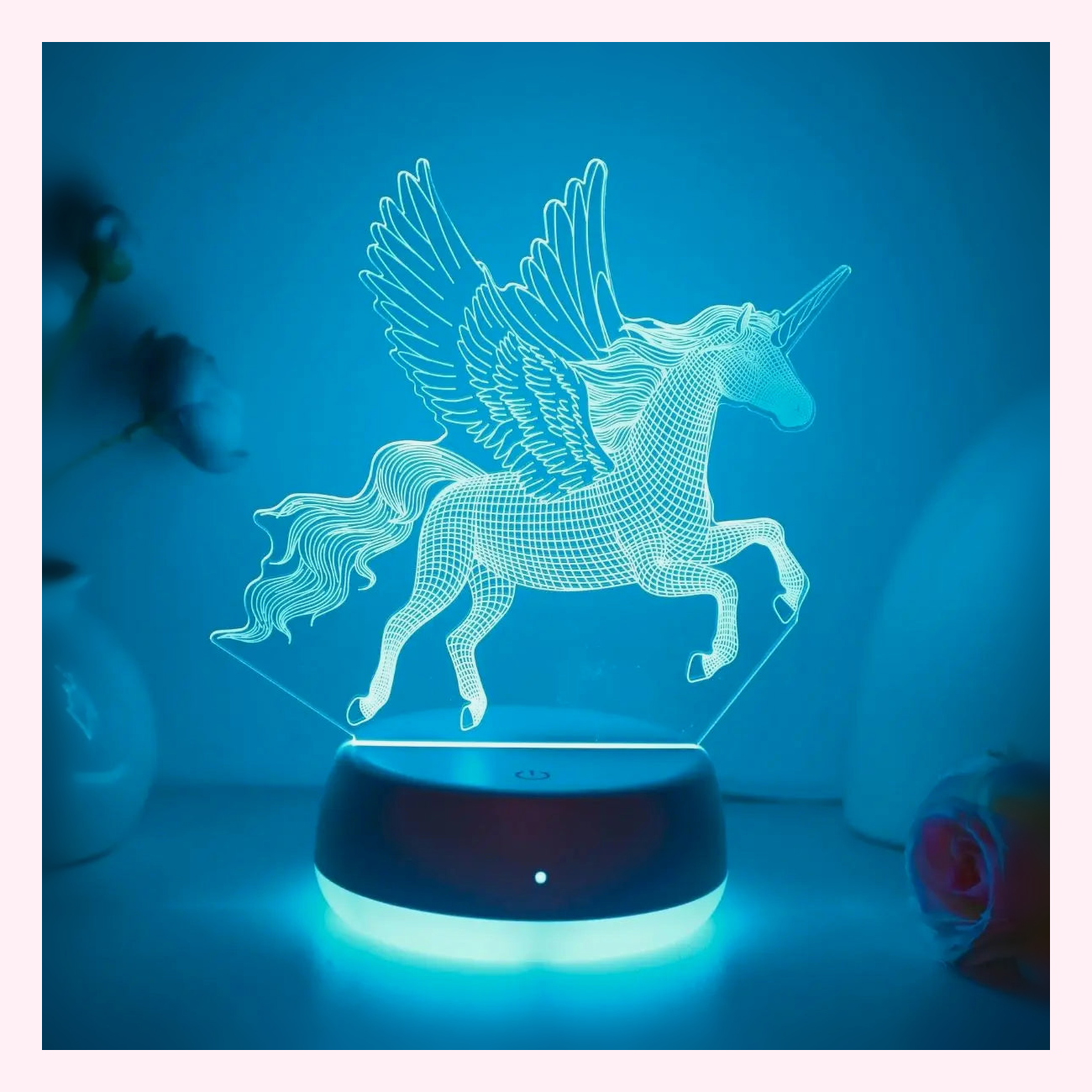 Veilleuse Licorne LED - Lampe Enfant - Modèle 7 - LumiCoeur