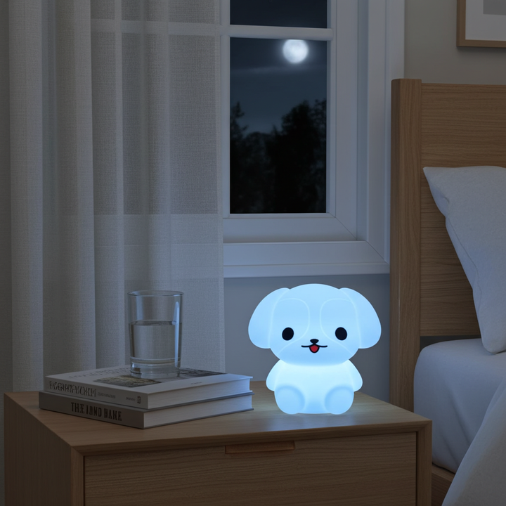 Veilleuse LED chien lumineux design 2 - taille moyenne