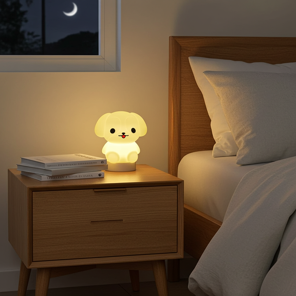 Veilleuse LED chien lumineux design 2 - taille moyenne