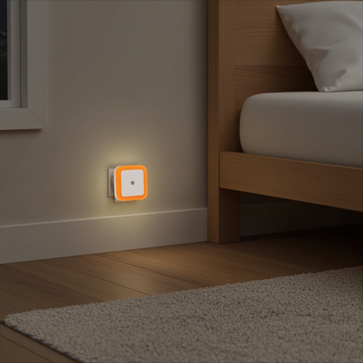 Veilleuse murale LED mini détecteur crépusculaire - modèle 2